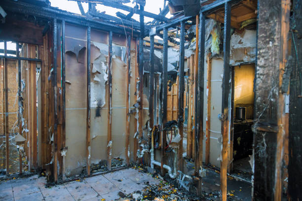 Professional Fire Damage Removal technician working in Lincoln Park, PA